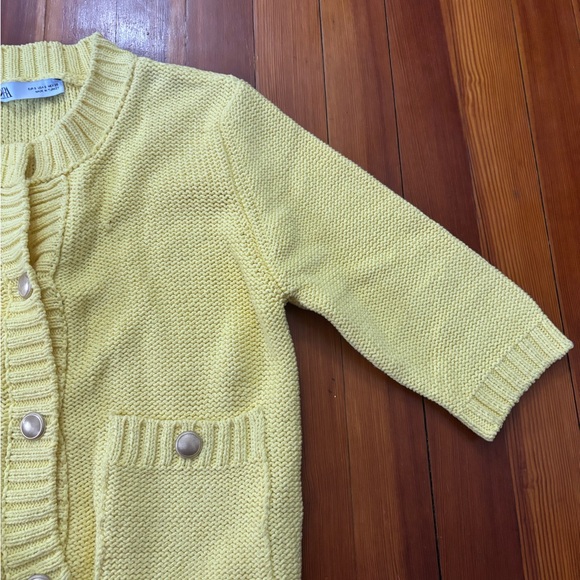 Zara Yellow Women's Cardigan Sweater - Picture 7 of 8
